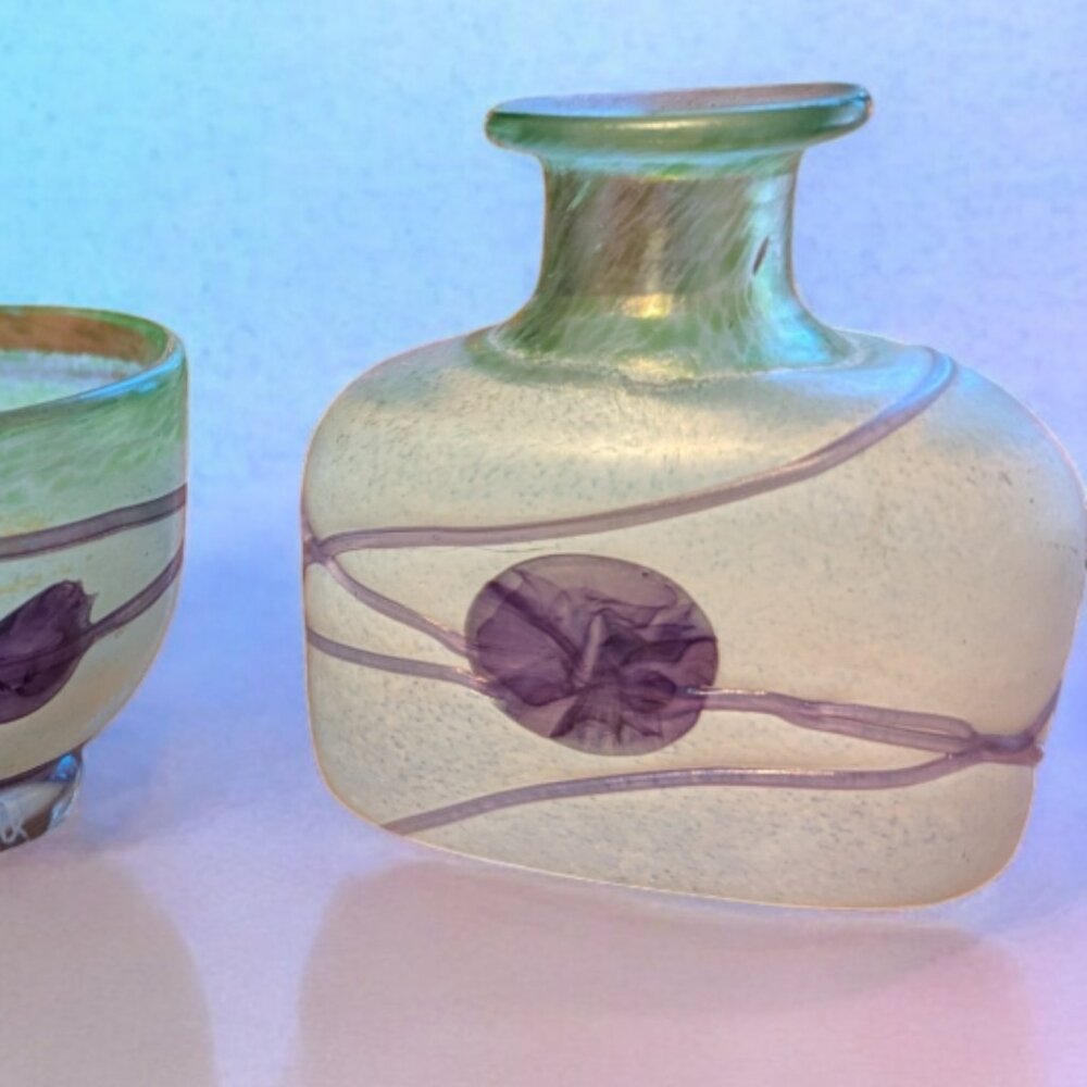 EXCEPTIONAL 3-PIECE KOSTA BODA SCULPTURAL GLASS SET